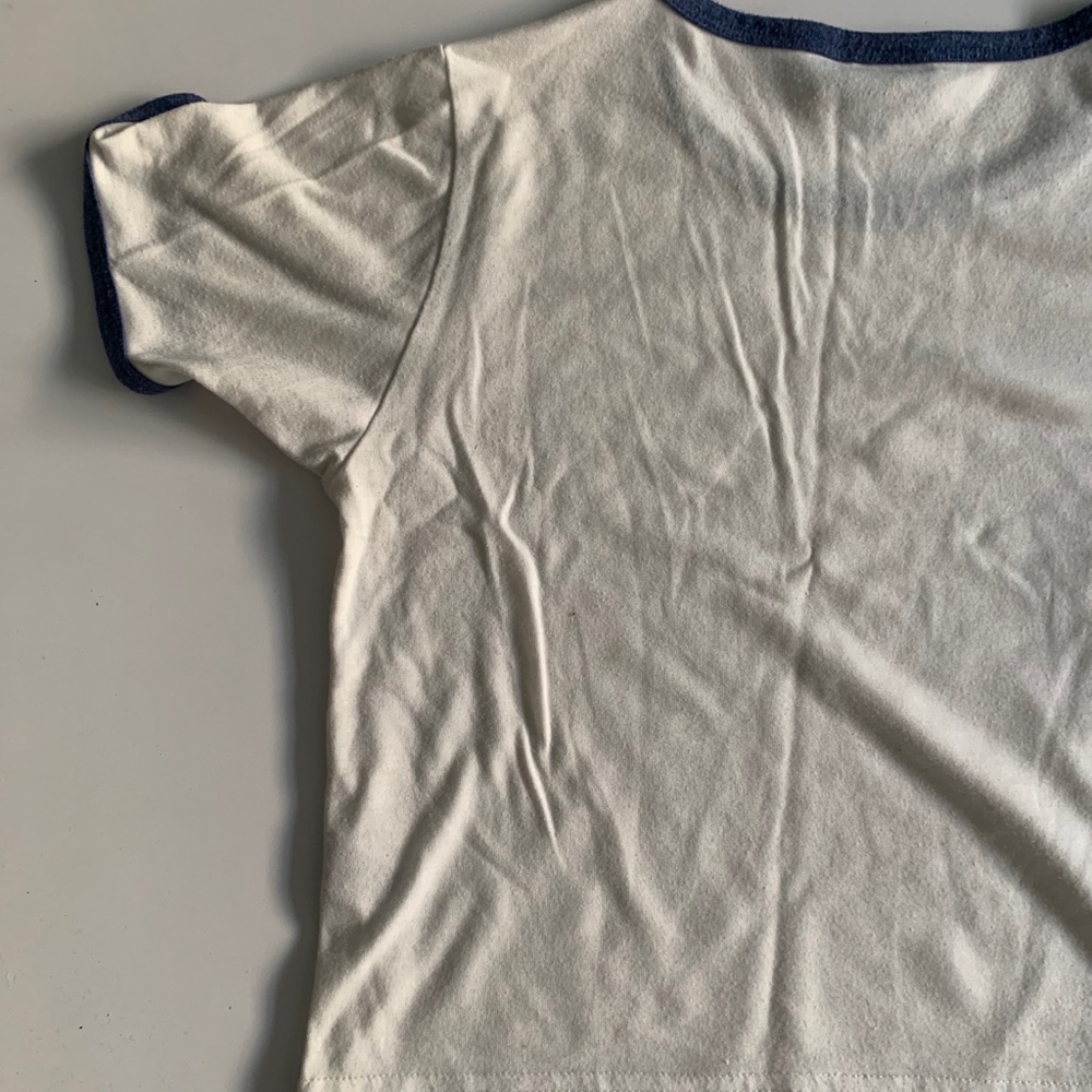 Topshop Slightly Cropped T-Shirt Size 6 - Picture 6 of 7